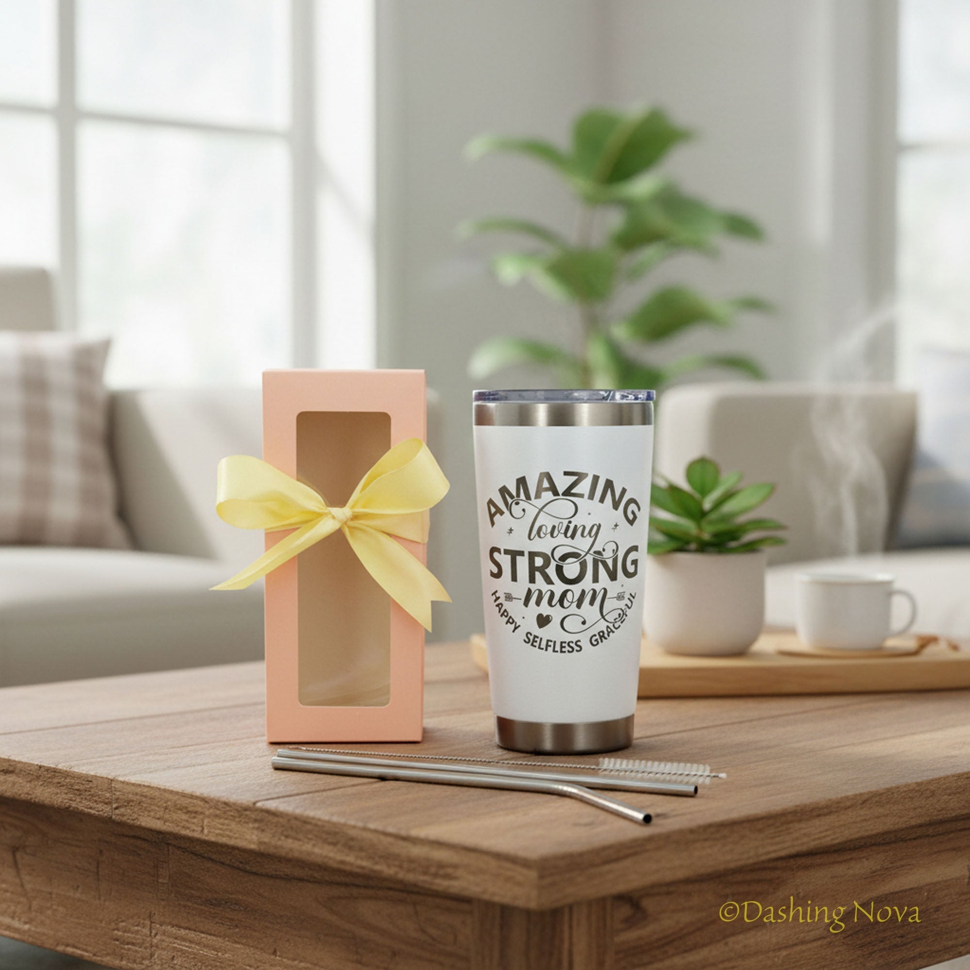Best Mom Ever Tumbler – 20oz Insulated Gift for Mom 💖. ☕ Keeps drinks hot or cold for hours – a gift she’ll use daily