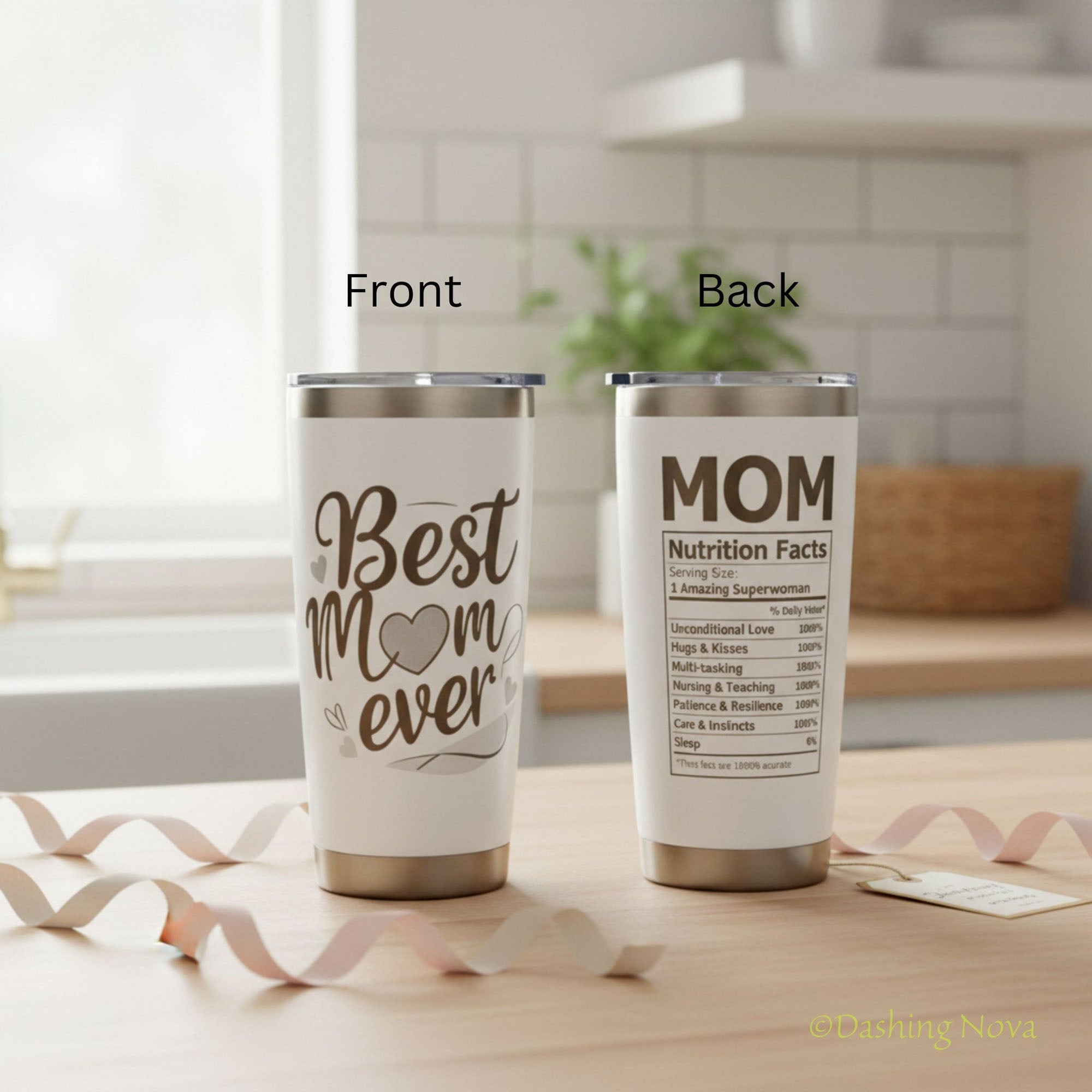 Best Mom Ever Tumbler – 20oz Insulated Gift for Mom 💖. ☕ Keeps drinks hot or cold for hours – a gift she’ll use daily