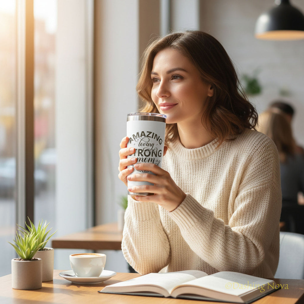 Best Mom Ever Tumbler – 20oz Insulated Gift for Mom 💖. ☕ Keeps drinks hot or cold for hours – a gift she’ll use daily
