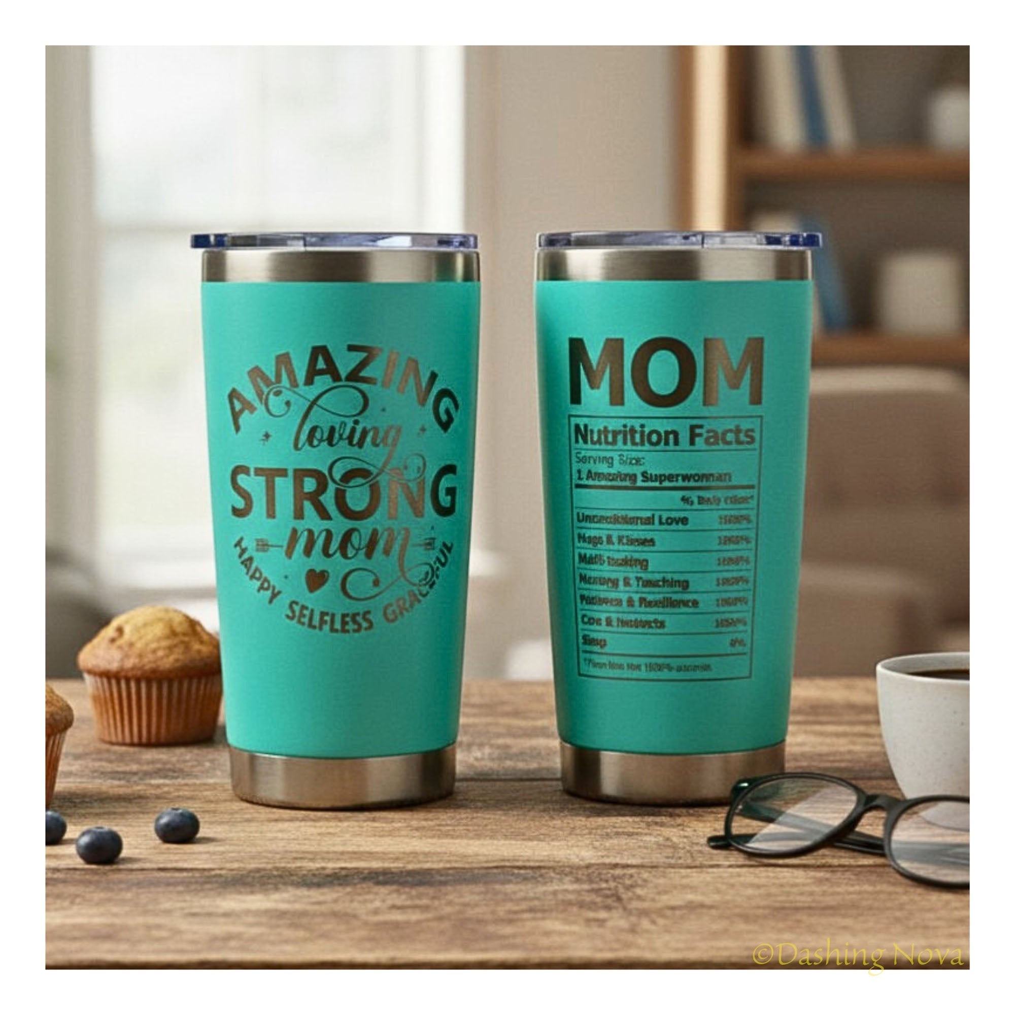 Best Mom Ever Tumbler – 20oz Insulated Gift for Mom 💖. ☕ Keeps drinks hot or cold for hours – a gift she’ll use daily