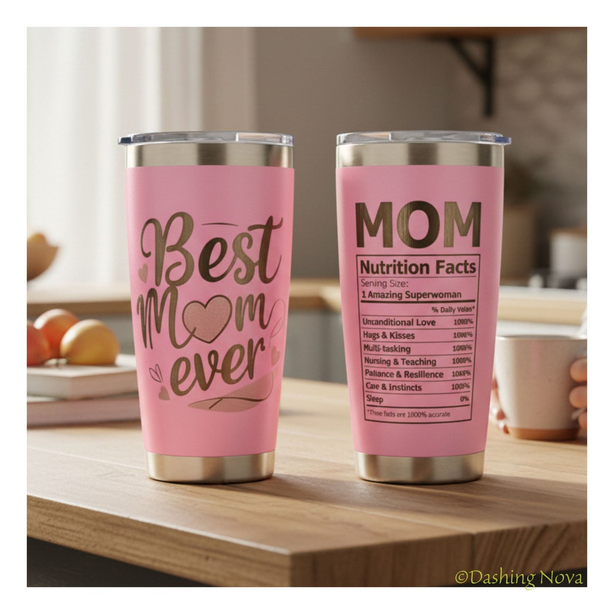 Best Mom Ever Tumbler – 20oz Insulated Gift for Mom 💖. ☕ Keeps drinks hot or cold for hours – a gift she’ll use daily