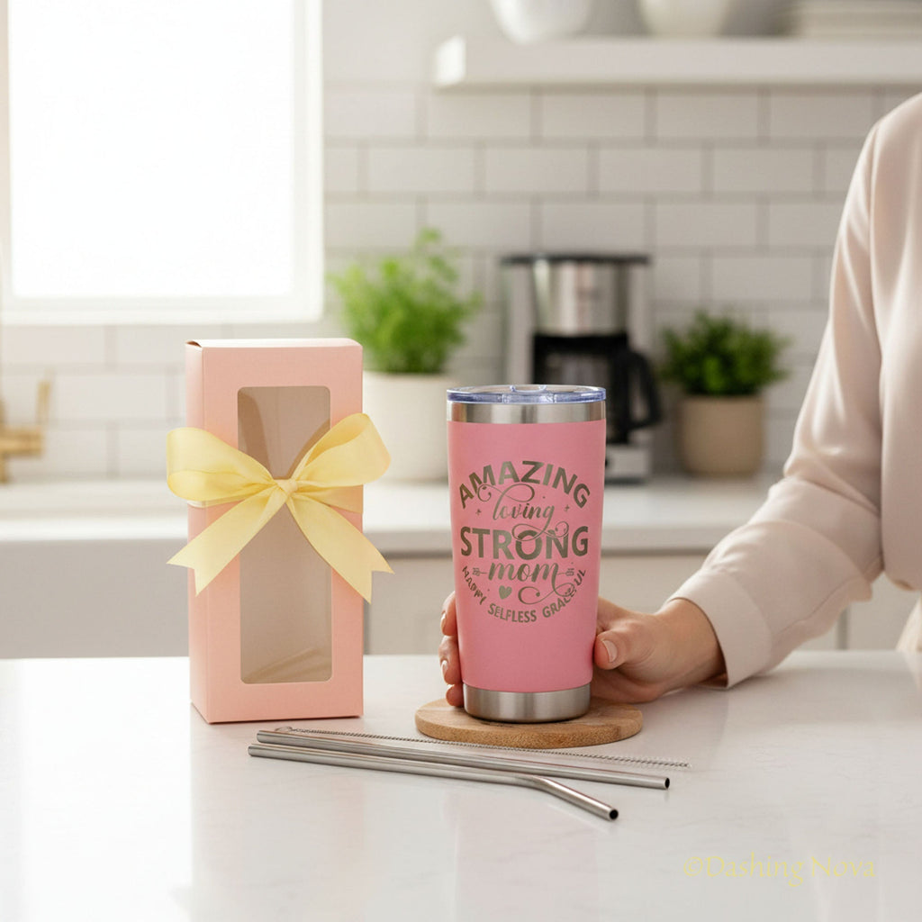 Best Mom Ever Tumbler – 20oz Insulated Gift for Mom 💖. ☕ Keeps drinks hot or cold for hours – a gift she’ll use daily