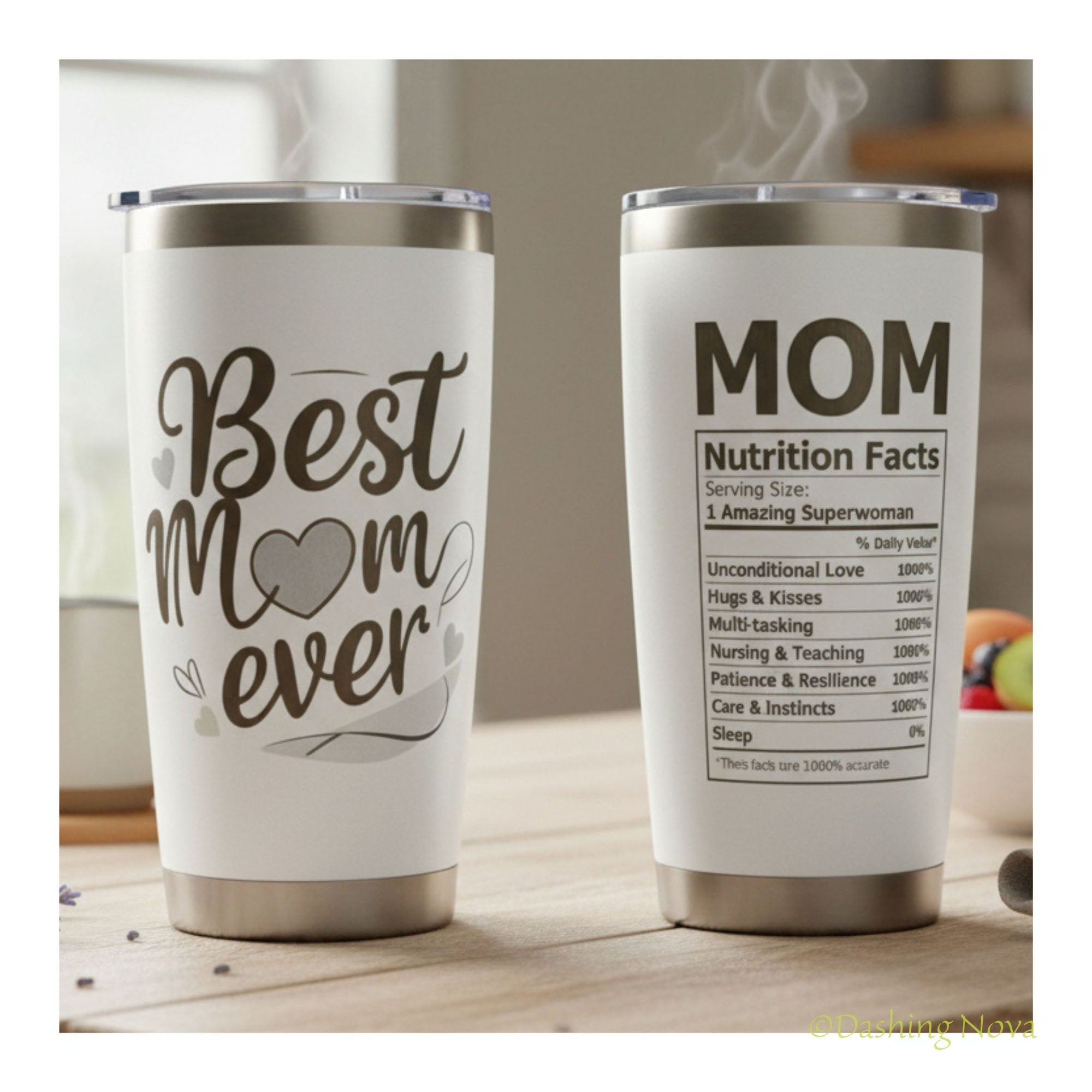 Best Mom Ever Tumbler – 20oz Insulated Gift for Mom 💖. ☕ Keeps drinks hot or cold for hours – a gift she’ll use daily