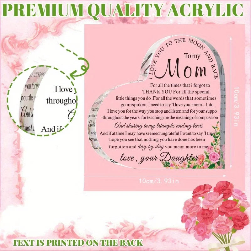 To My Mom Keepsake – A Gift That Says What You Can’t Always Say 💖. 💌 A heartfelt message she’ll read over and over again