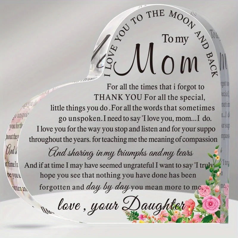 To My Mom Keepsake – A Gift That Says What You Can’t Always Say 💖. 💌 A heartfelt message she’ll read over and over again