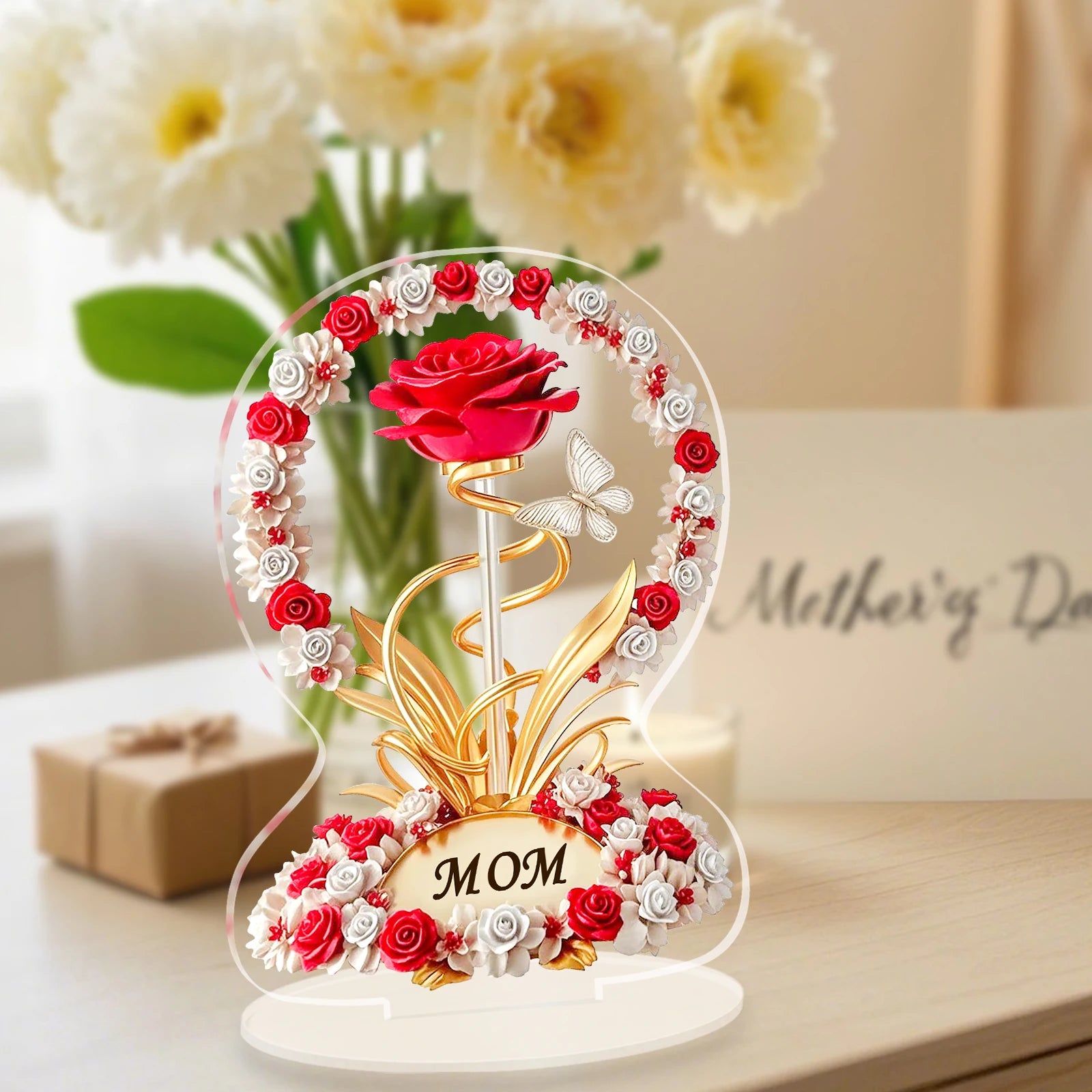 To My Mom – Eternal Rose Acrylic Keepsake | Heartfelt Mother’s Day Gift That Lasts Forever 💖