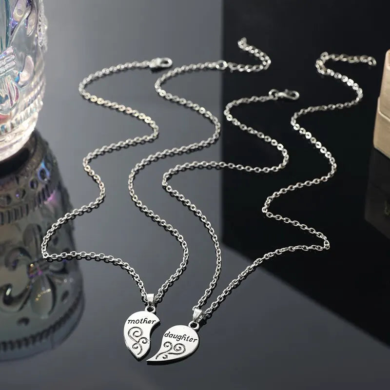 👉 Mother & Daughter Heart Necklace – A Symbol of Unbreakable Love 💖.     💞 A beautiful reminder that no matter the distance, your bond is forever.