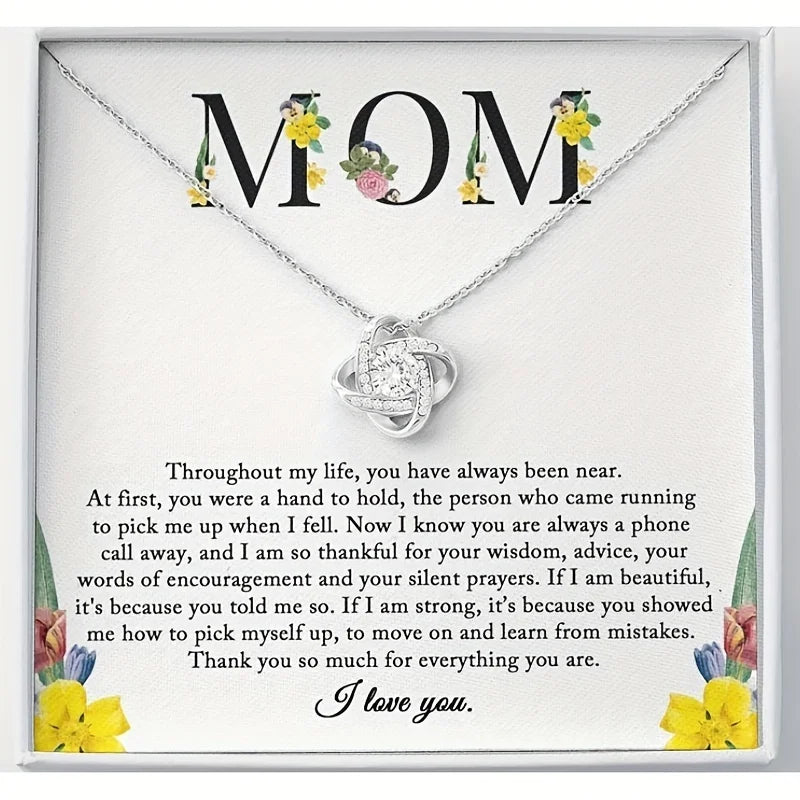 To My Mom Necklace – A Gift That Says What Words Can’t 💖. 💌 Includes a heartfelt message card that will make her cry happy tears