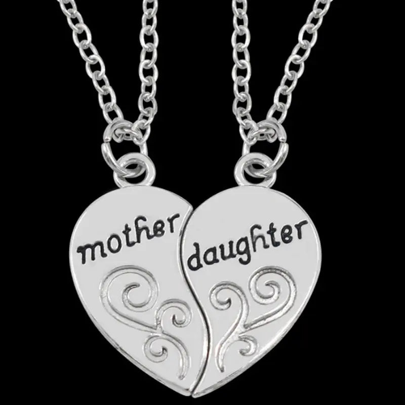 👉 Mother & Daughter Heart Necklace – A Symbol of Unbreakable Love 💖.     💞 A beautiful reminder that no matter the distance, your bond is forever.