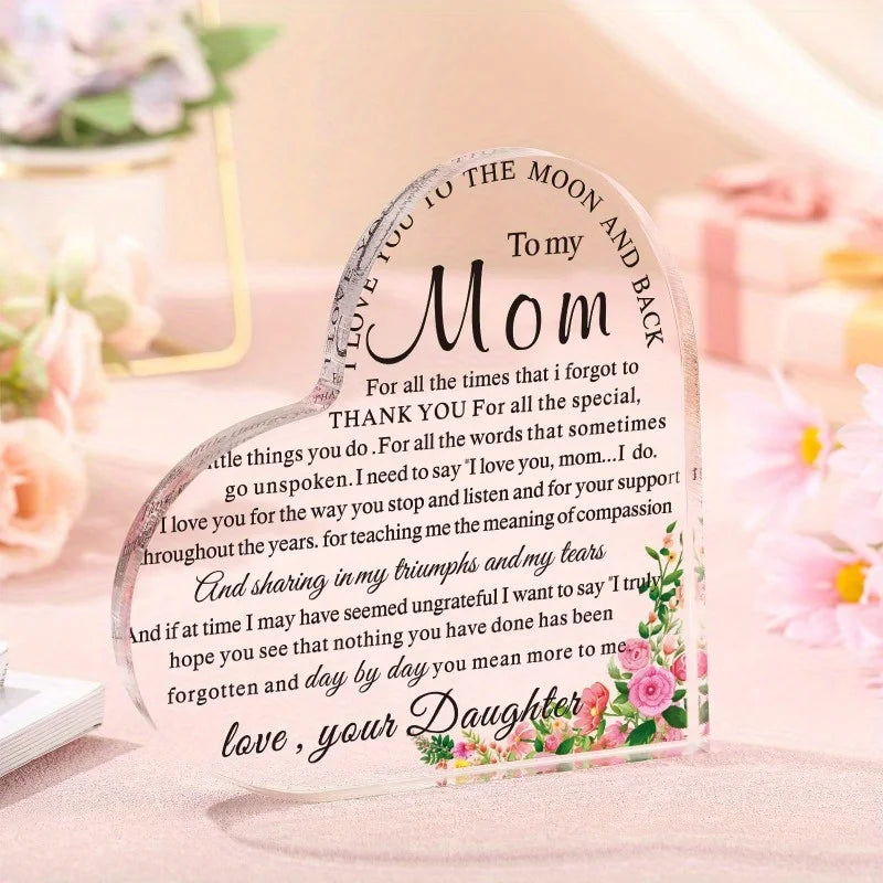 To My Mom Keepsake – A Gift That Says What You Can’t Always Say 💖. 💌 A heartfelt message she’ll read over and over again