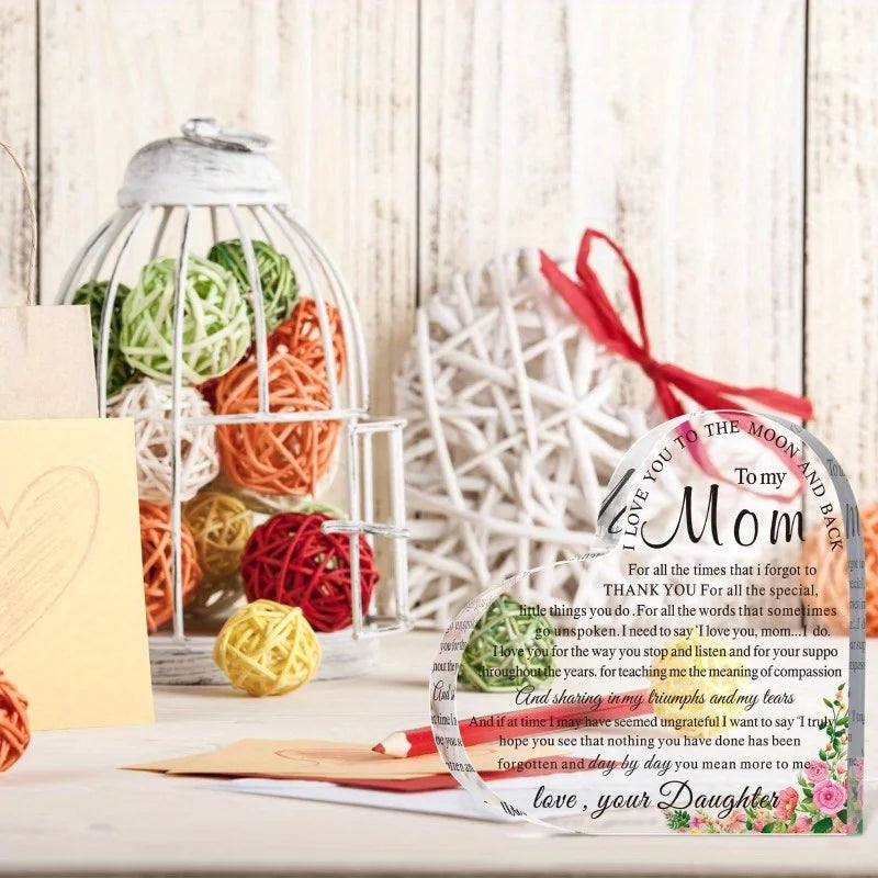 To My Mom Keepsake – A Gift That Says What You Can’t Always Say 💖. 💌 A heartfelt message she’ll read over and over again