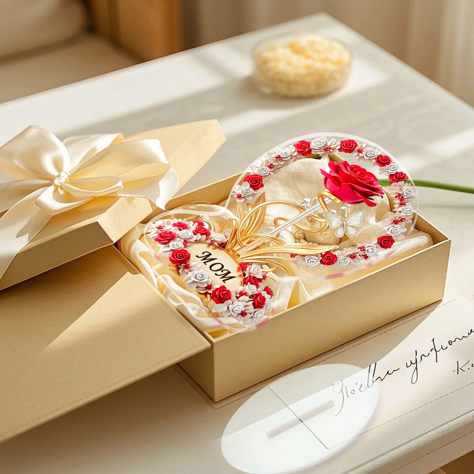 To My Mom – Eternal Rose Acrylic Keepsake | Heartfelt Mother’s Day Gift That Lasts Forever 💖